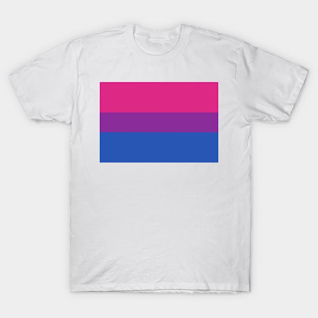 Bisexual Pride Flag T-Shirt by JustGottaDraw